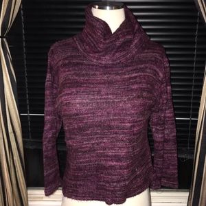 Cozy deep purple sweater.